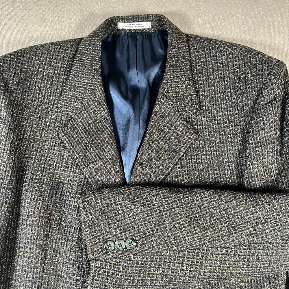 Mondo Uomo Blazer Sport Coat Mens 42R Vtg Wool Alpaca Blend Academia